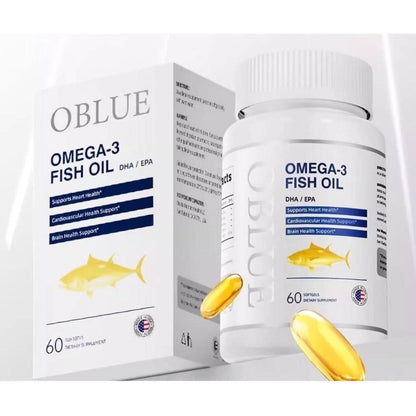 Premium Fish Oil Supplements - 60 Softgels