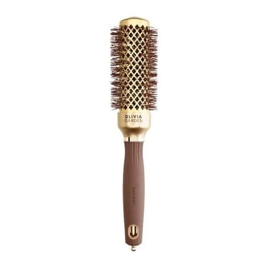 Luxury Blowout Hair Brush Gold Brown 35 - Mycosmeticslondon