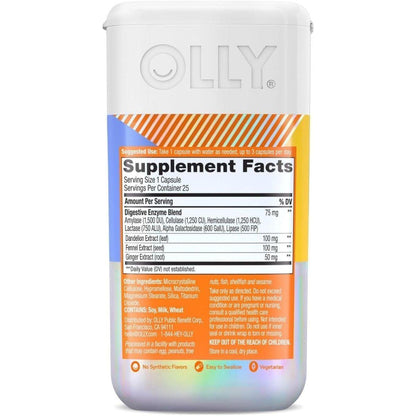 Natural Digestive Aid Capsules, 25 Count