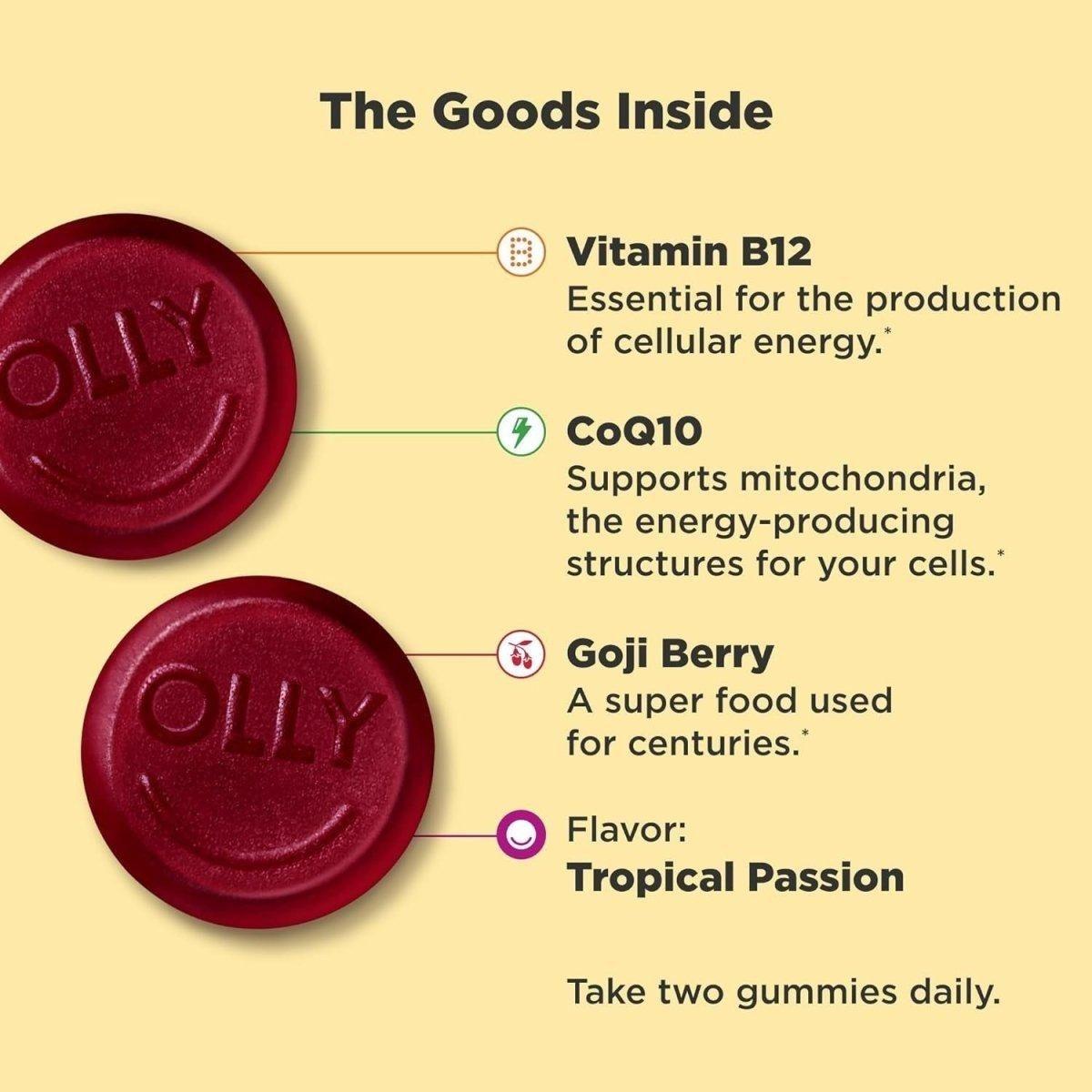 Natural Energy Gummies with B12 and CoQ10, 60 Count