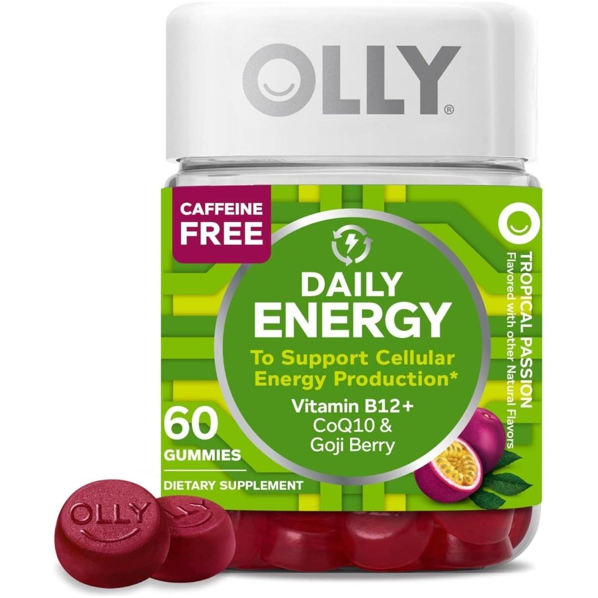 Natural Energy Gummies with B12 and CoQ10, 60 Count - Mycosmeticslondon
