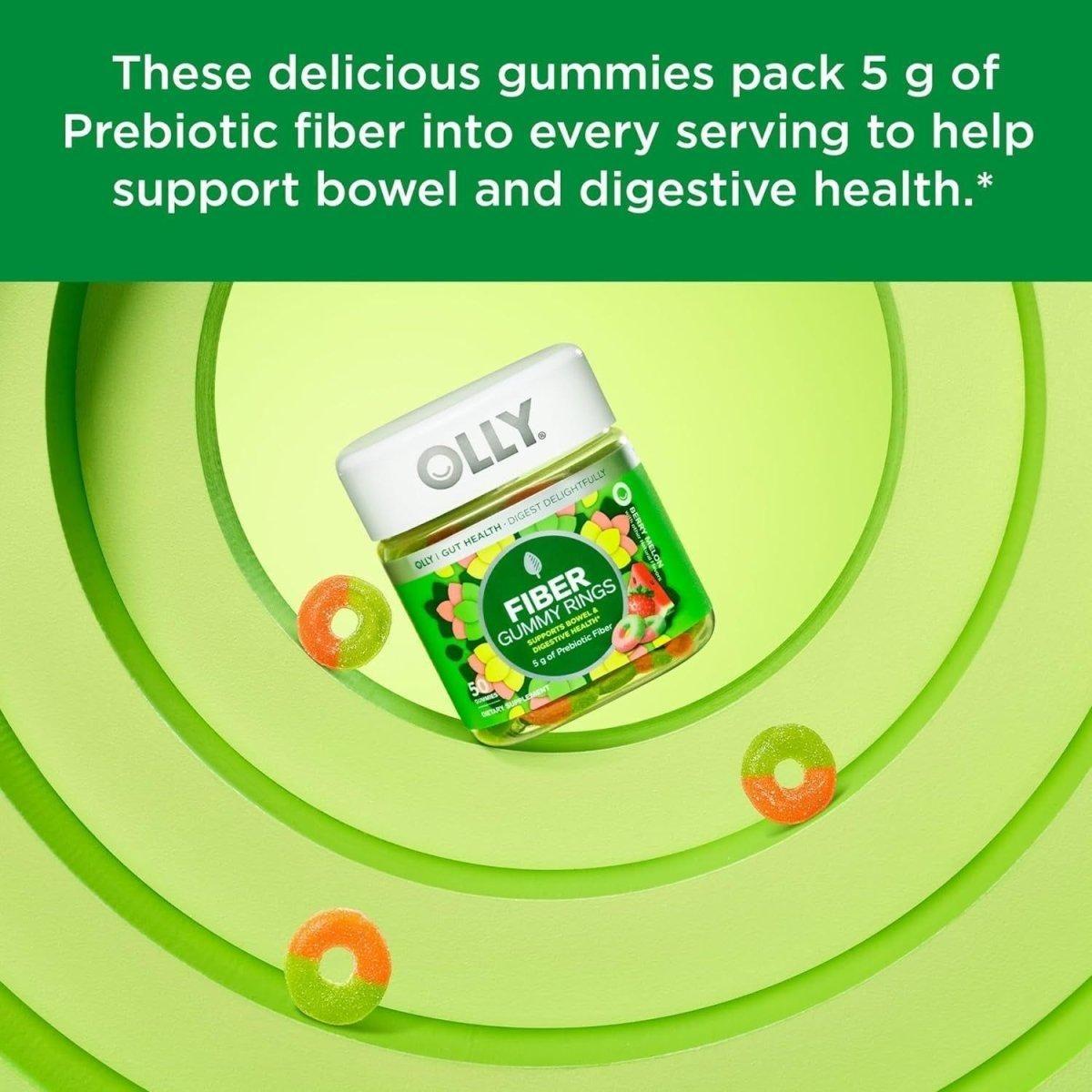 Delicious Fiber Gummy Vitamins - 50 Pack | 5g Fiber Supplement