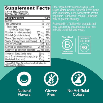 Glowing Skin Vitamin Gummies with Antioxidants