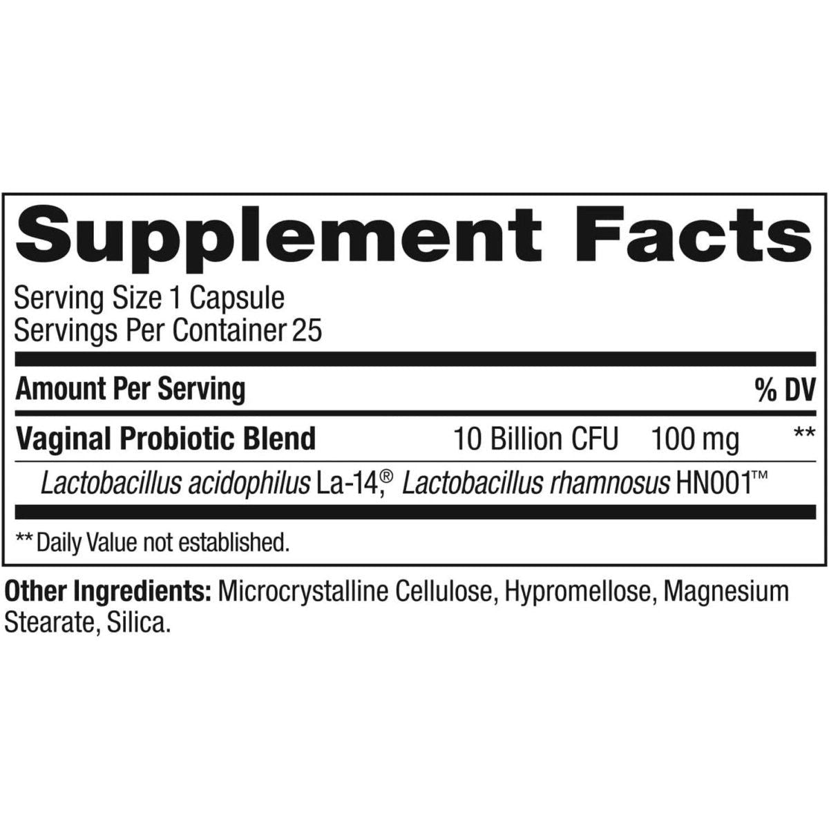 Natural Probiotic Capsules for Women's Health