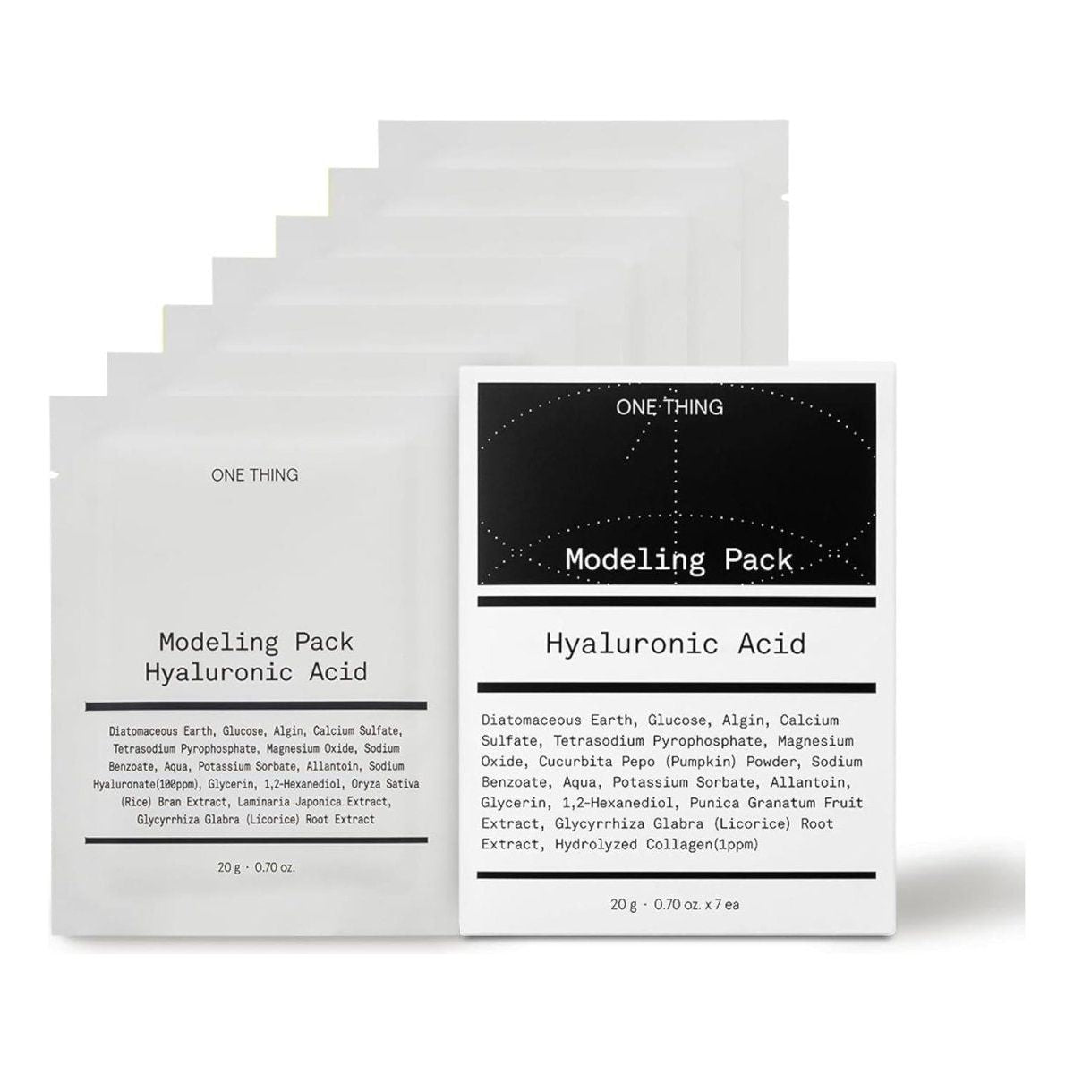 Natural Hyaluronic Acid Face Mask Set 20g x 7