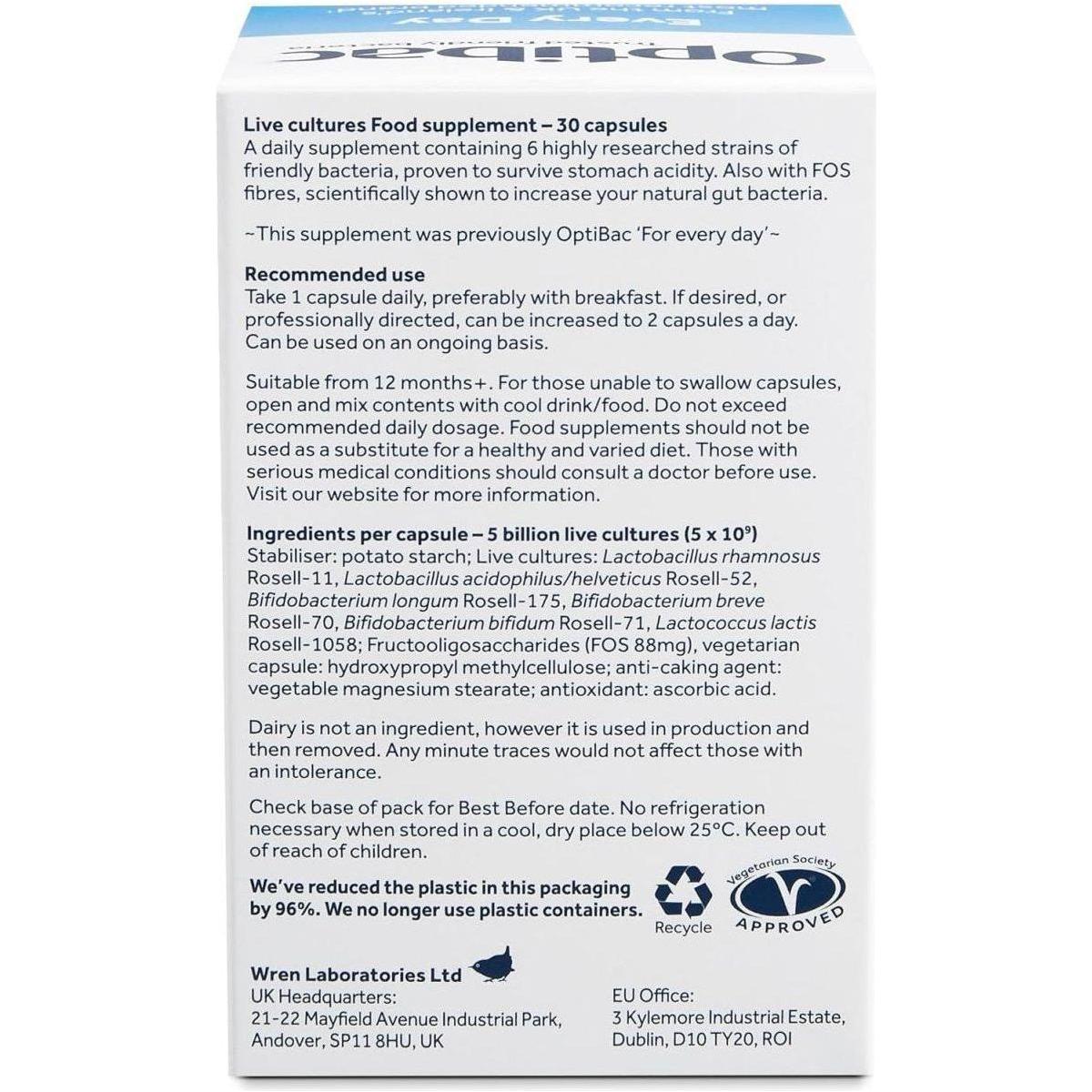 Daily Probiotic Capsules for Gut Health & Immunity