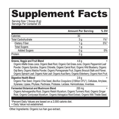 Natural Organic Greens Supplement - Daily Health Boost