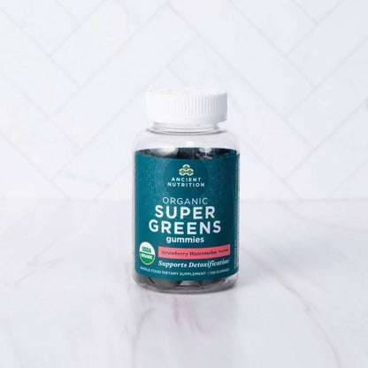 Natural Organic Greens Gummies Strawberry Watermelon Flavor