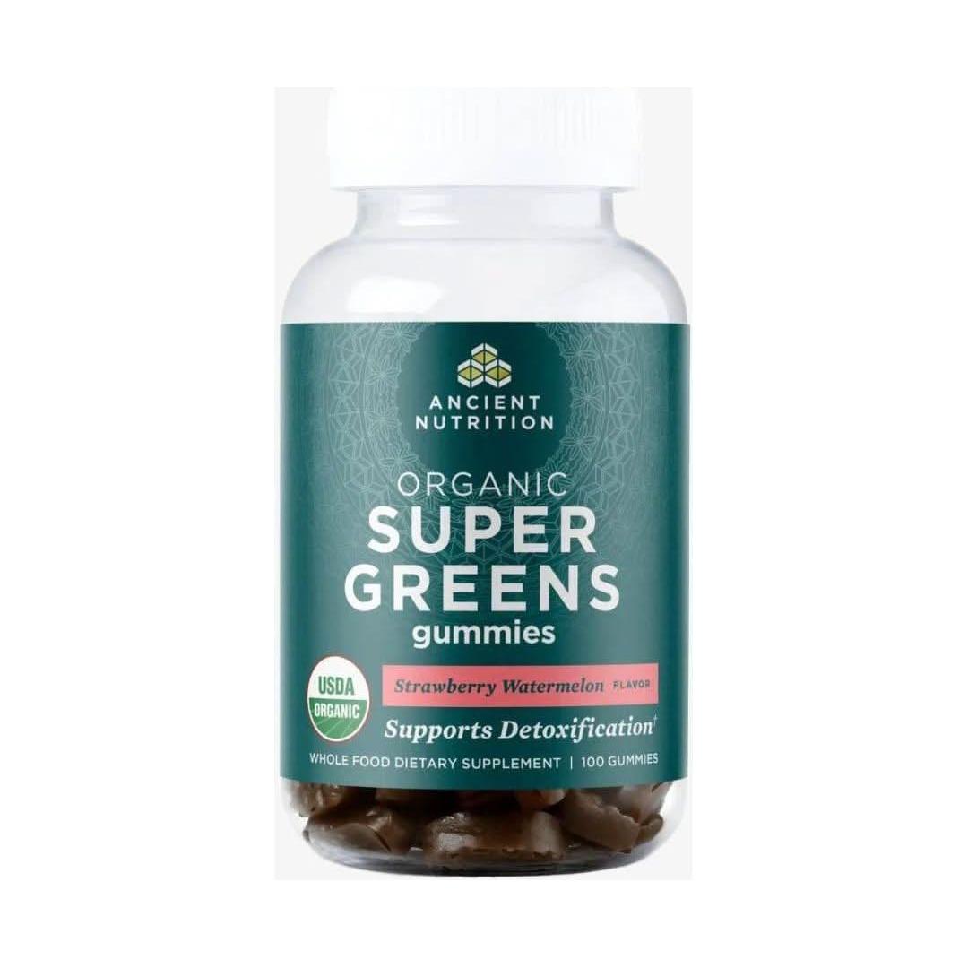 Natural Organic Greens Gummies Strawberry Watermelon Flavor - Mycosmeticslondon