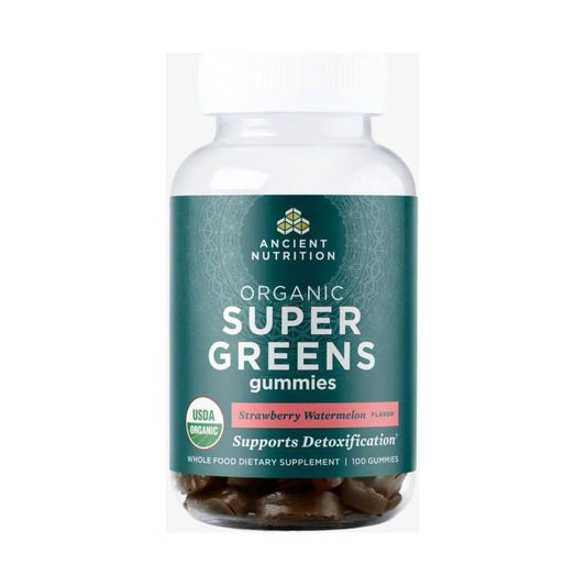Natural Organic Greens Gummies Strawberry Watermelon Flavor - Mycosmeticslondon