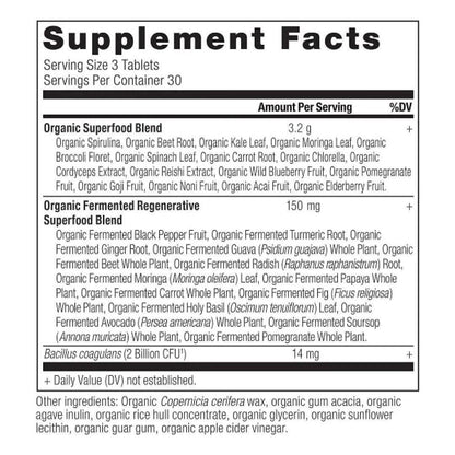 Natural Daily Greens Supplement - 90 Capsules