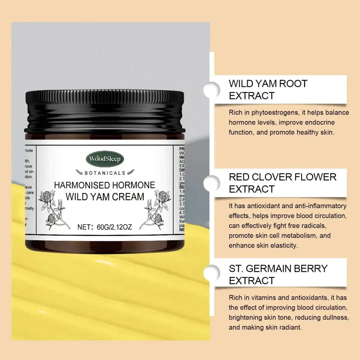Natural Anti Ageing Moisturising Cream 60ml