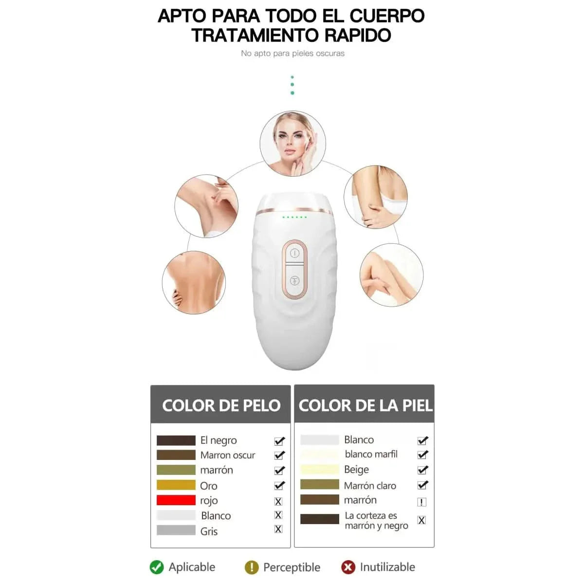 Easy Hair Remover With Intense Light Technology