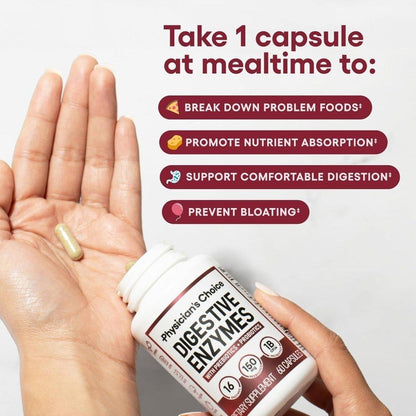 Advanced Digestive Enzymes 180ct | Fast Digestion Relief