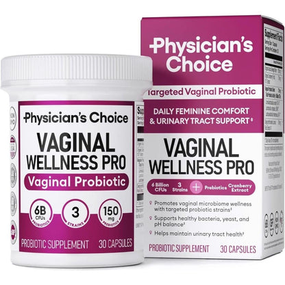 Natural Vaginal Health Probiotic Supplement Tablets - Mycosmeticslondon