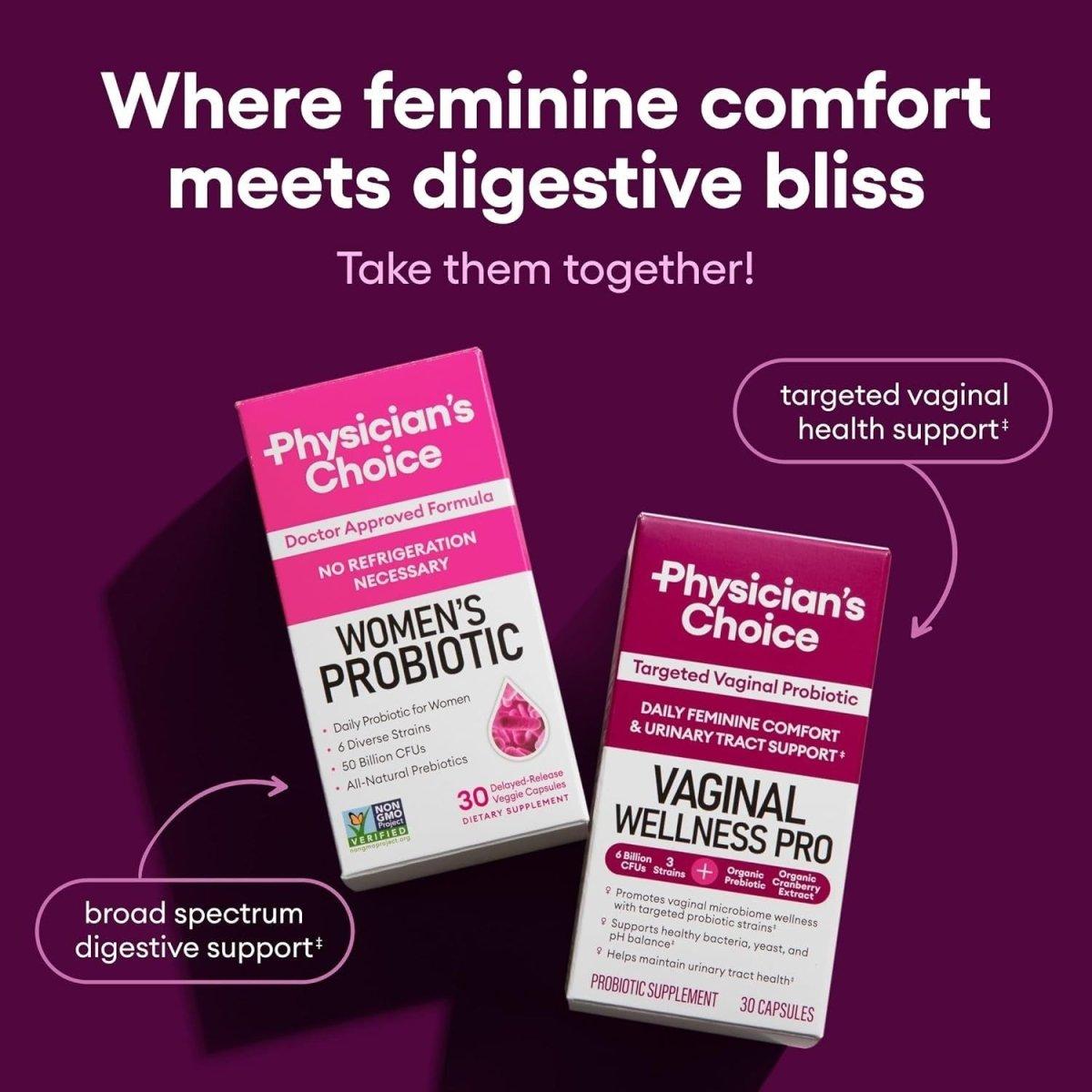 Natural Vaginal Health Probiotic Supplement Tablets