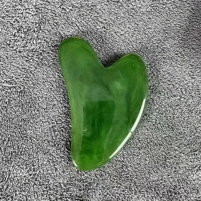 Green Jade Facial Massager Tool