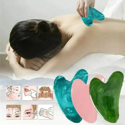 Green Jade Facial Massager Tool - Mycosmeticslondon