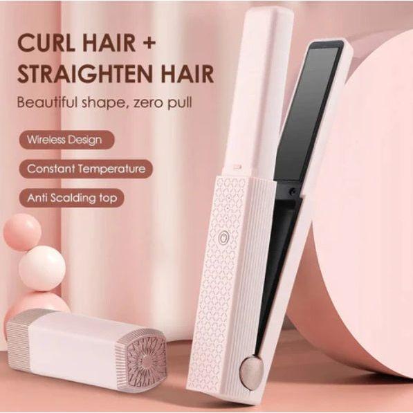 Portable Travel Hair Straightener & Curler
