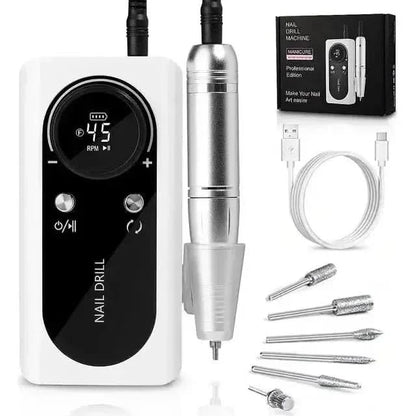 Compact Professional Nail Drill Kit