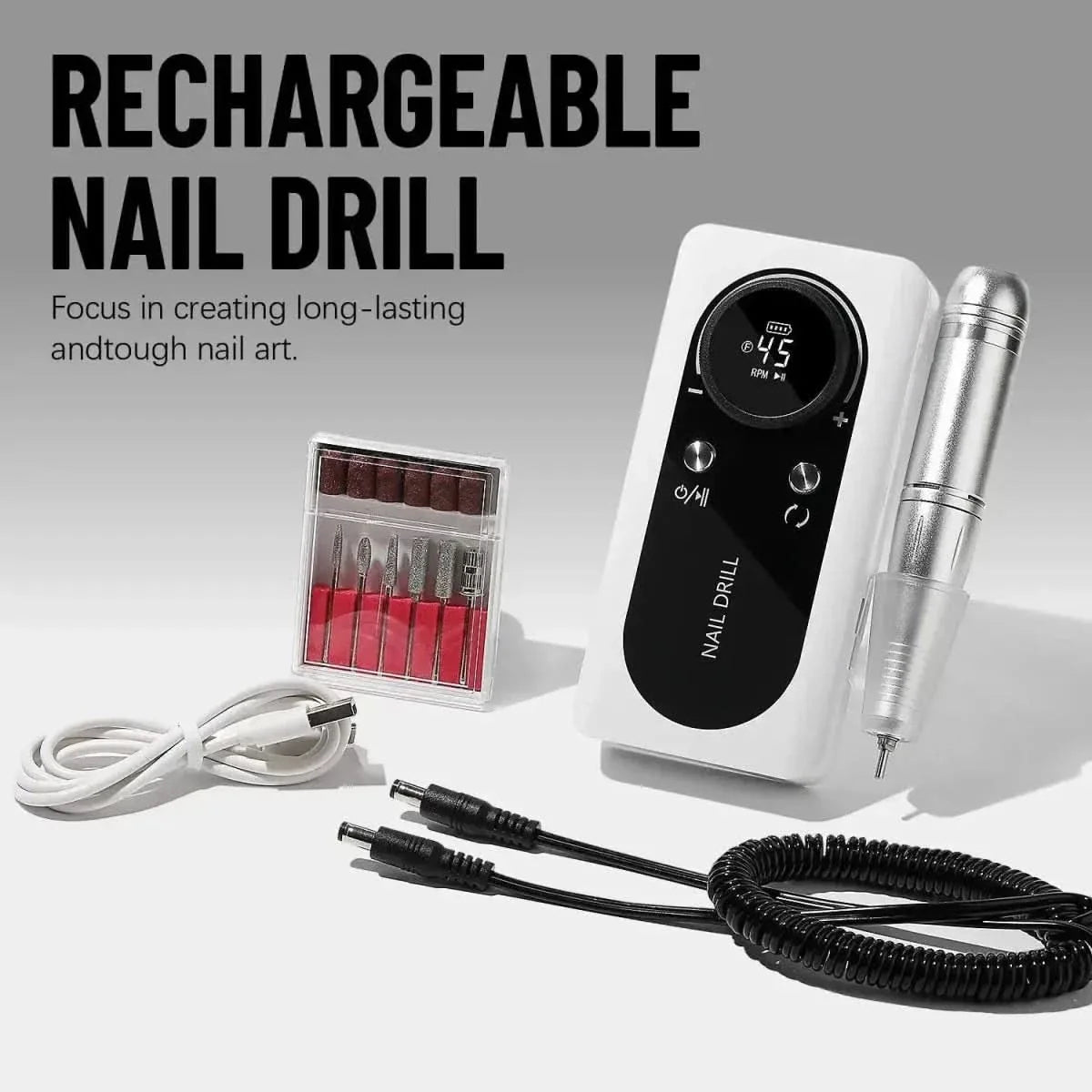 Compact Professional Nail Drill Kit