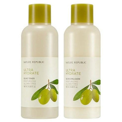 Natural Olive Face Toner & Moisturizer Set