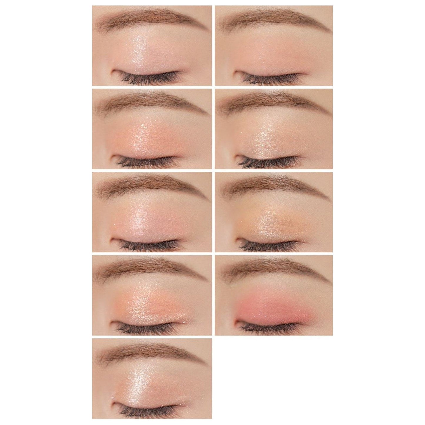 Vibrant Coral Peach Eyeshadow Palette