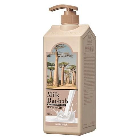 Natural Body Wash with Baobab - Soft & Creamy 1000ml