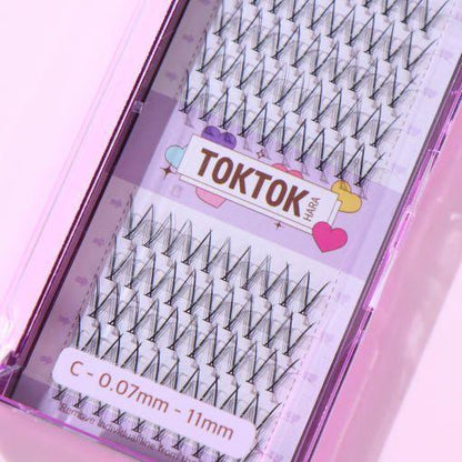 Natural Soft False Eyelash Clusters 100pcs