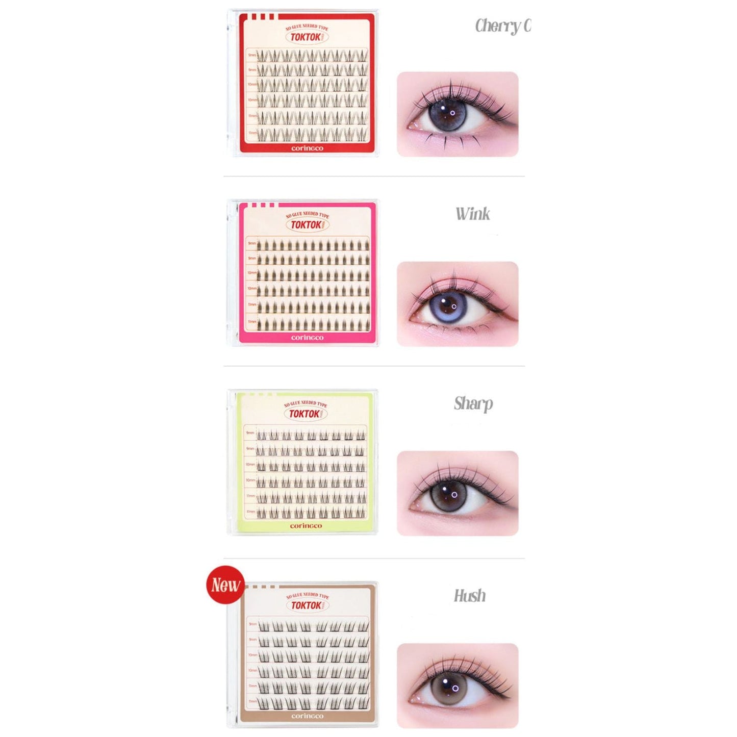 Easy Wear False Eyelashes Set - 48/54/90pcs Waterproof Lashes