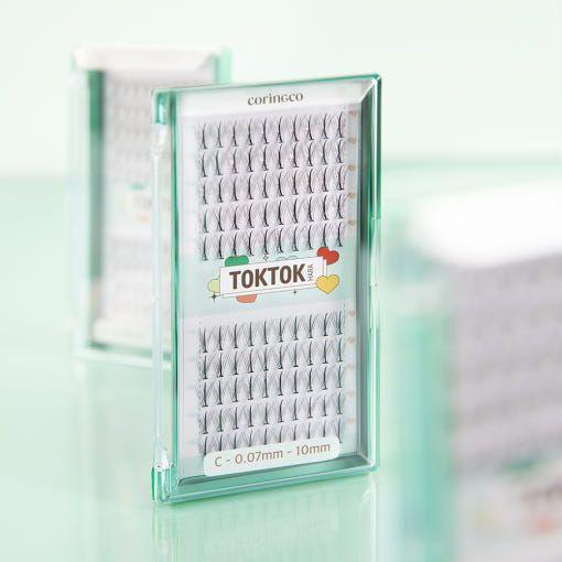 Natural Look False Eyelashes Set - 100 Pieces