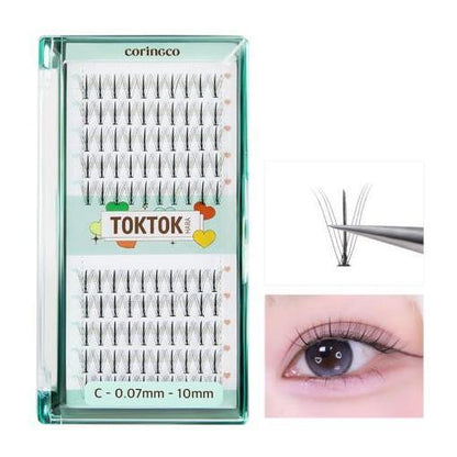 Natural Look False Eyelashes Set - 100 Pieces - Mycosmeticslondon