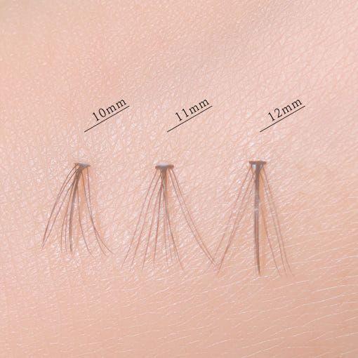 Natural Look False Eyelashes Set - 100 Pieces