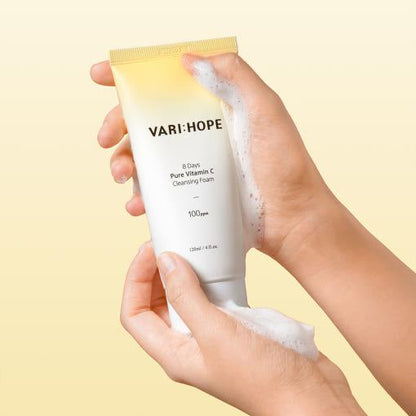 Natural Vitamin C Facial Cleanser 120ml | Gentle Brightening Foam