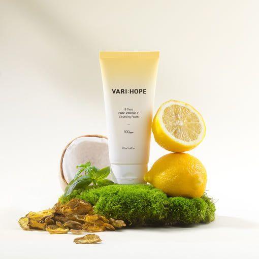 Natural Vitamin C Facial Cleanser 120ml | Gentle Brightening Foam
