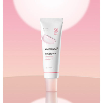 Natural Pink Sunscreen Cream 50ml | UV Protection & Brightening