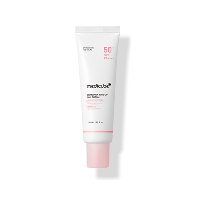 Natural Pink Sunscreen Cream 50ml | UV Protection & Brightening