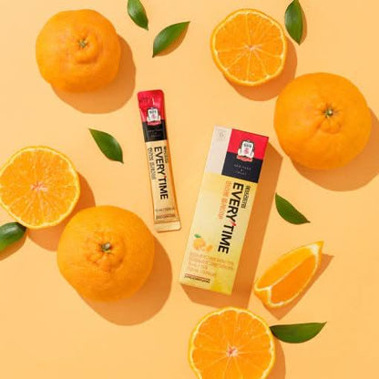 Korean Red Ginseng Energy Sticks with Citrus Flavor