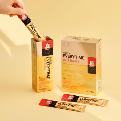Korean Red Ginseng Energy Sticks with Citrus Flavor