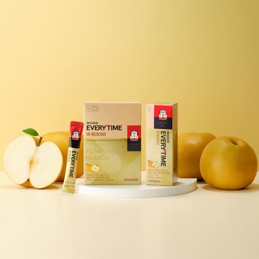 Korean Red Ginseng Energy Boosters, Pear Flavor, 10ml x 20