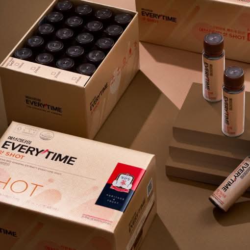 Natural Korean Ginseng Energy Boost Supplement Shots