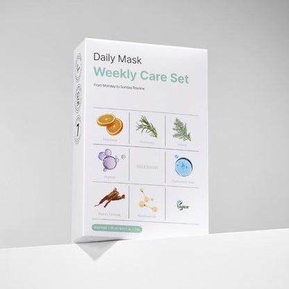 Daily Face Mask Set - 7 Piece Weekly Skin Care Kit - Mycosmeticslondon