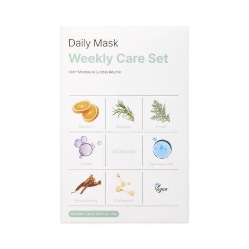 Daily Face Mask Set - 7 Piece Weekly Skin Care Kit