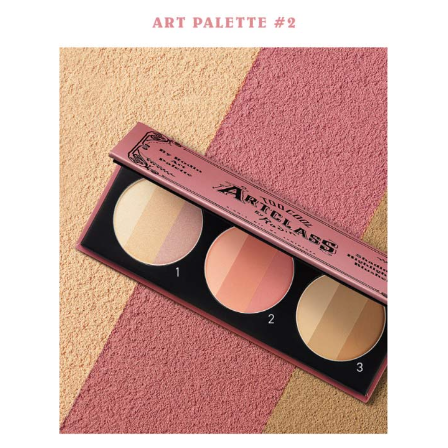 Natural Makeup Palette with Contour and Glow