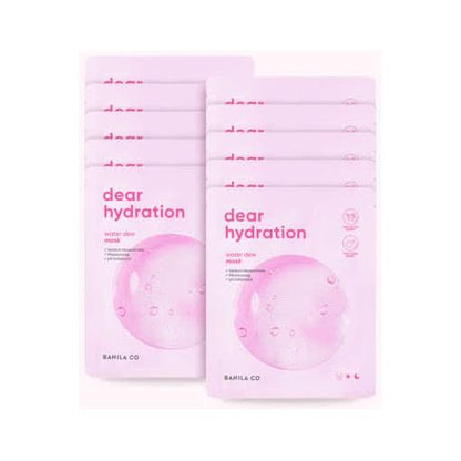 Hydrating Face Mask Sheets - 10 Pack Moisturizing Gel Masks - Mycosmeticslondon