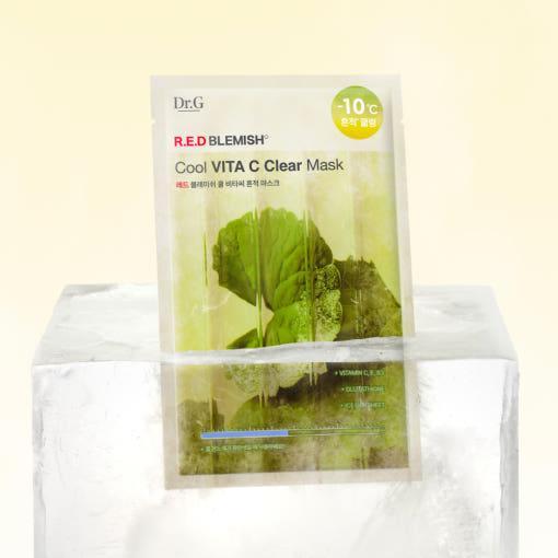 Cooling Red Spot Clear Face Mask - 10 Pack