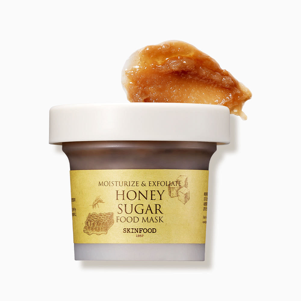 Natural Exfoliating Face Mask with Honey and Sugar