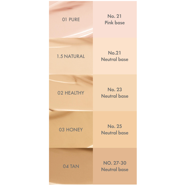 Natural Vegan Foundation SPF50+ Refillable Cream