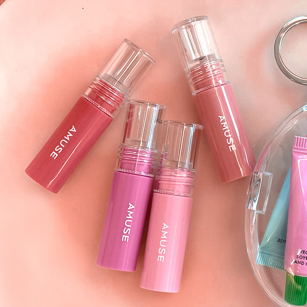 Mini Lip Gloss Tint Set - 4 Pack Moisturizing Lip Color