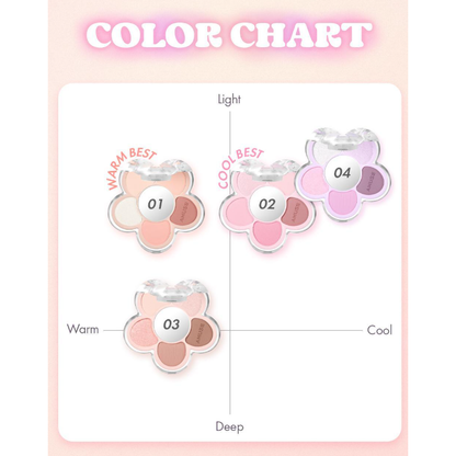 Portable Floral Eye Makeup Palette